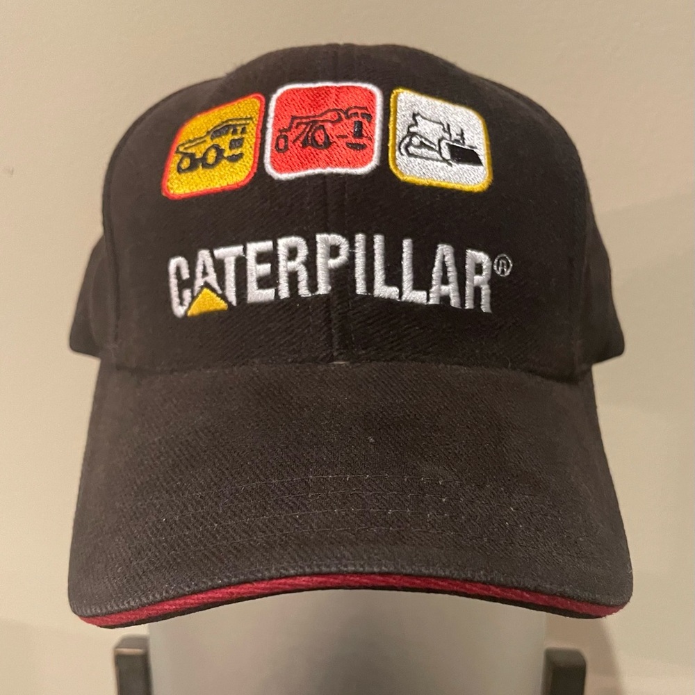 Caterpillar CAT "Tougher Than Dirt" Heavy Machinery Construction Hook & Loop USA